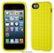 Front Zoom. Speck - PixelSkin Case for Apple® iPhone® SE, 5s and 5 - Lemongrass Yellow.