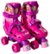 Front Zoom. Bravo Sports - Disney Princess Kids' Quad Roller Skates - Pink.
