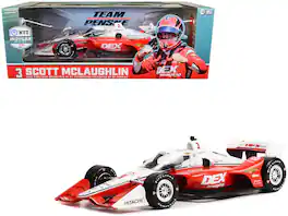 Greenlight - Dallara IndyCar #3 Scott McLaughlin DEX Imaging Team Penske Road Course First Win St. Petersburg 2022 1/18 Diecast - Multi
