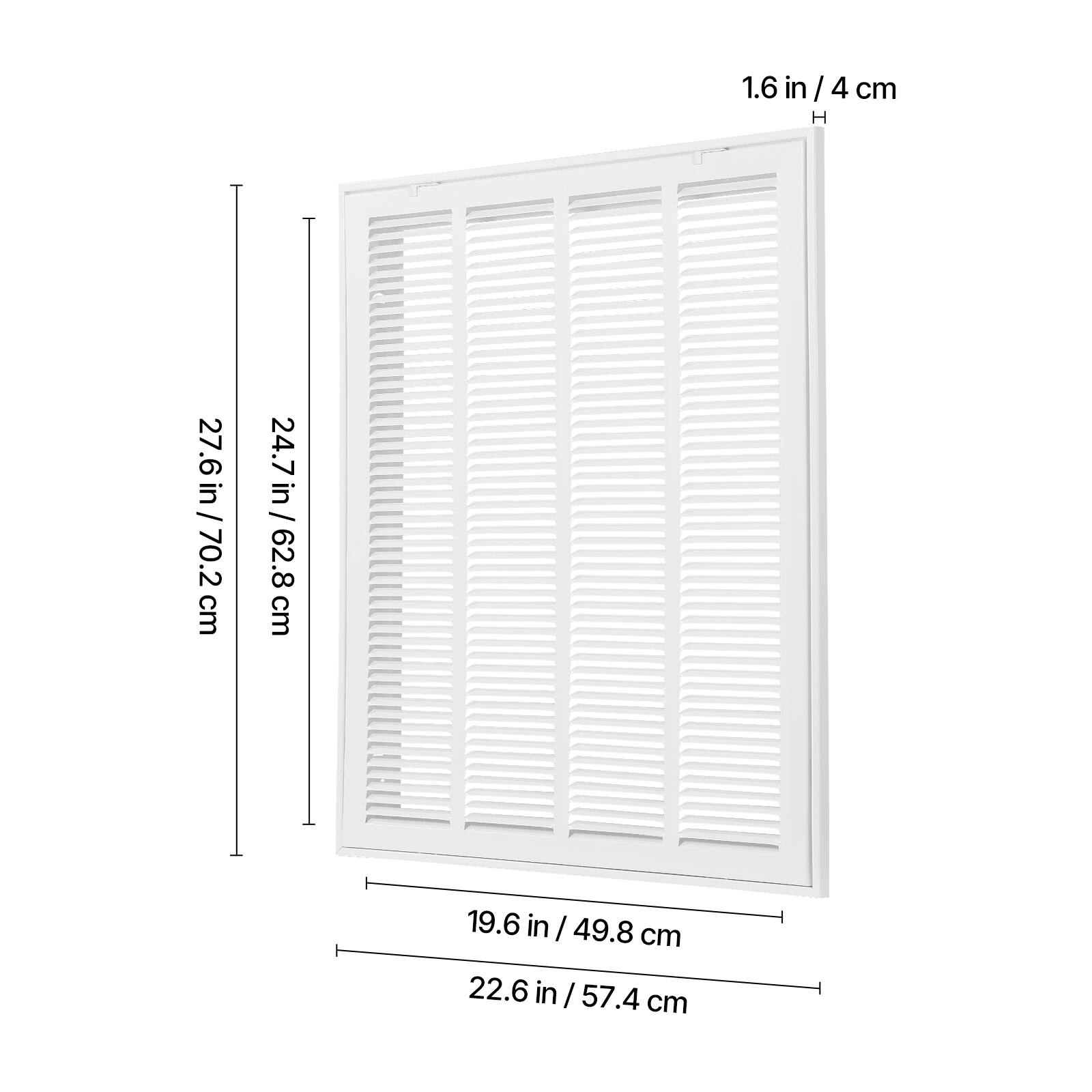 1.6 in / 4 cm

27.6 in / 70.2 cm

24.7 in / 62.8 cm

19.6 in / 49.8 cm

22.6 in / 57.4 cm
