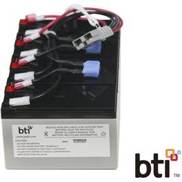 BTI Battery Tech - BTI RBC25-SLA25-BTI SEALED LEAD ACID BATTERY FOR APC - 2yr Warranty - SU1400RMXL3U, SU1400RMXLB3U, SU1400RMXLI3U - Unknown