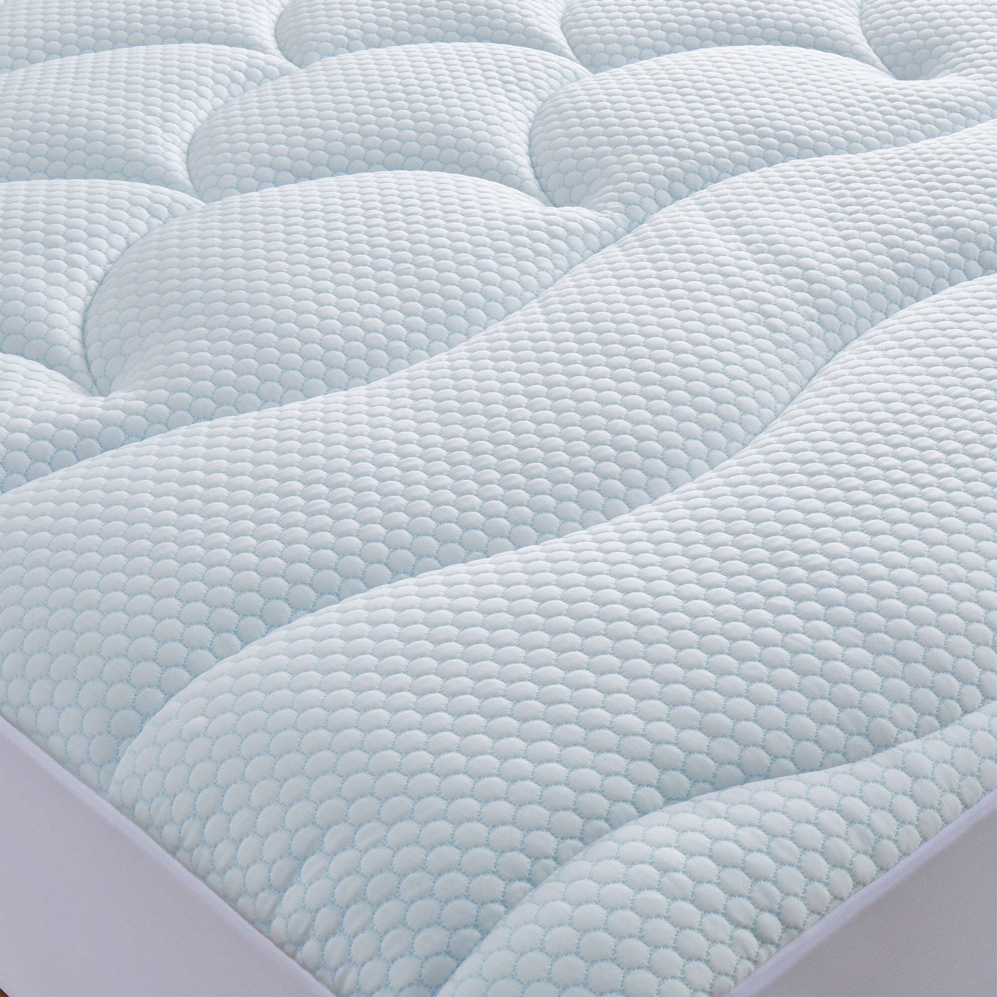 Alt View 1. Peace Nest - Peace Nest Cooling Waterproof Quilted Mattress Pad with Breathable Air-Layer Fabric, Queen - White.