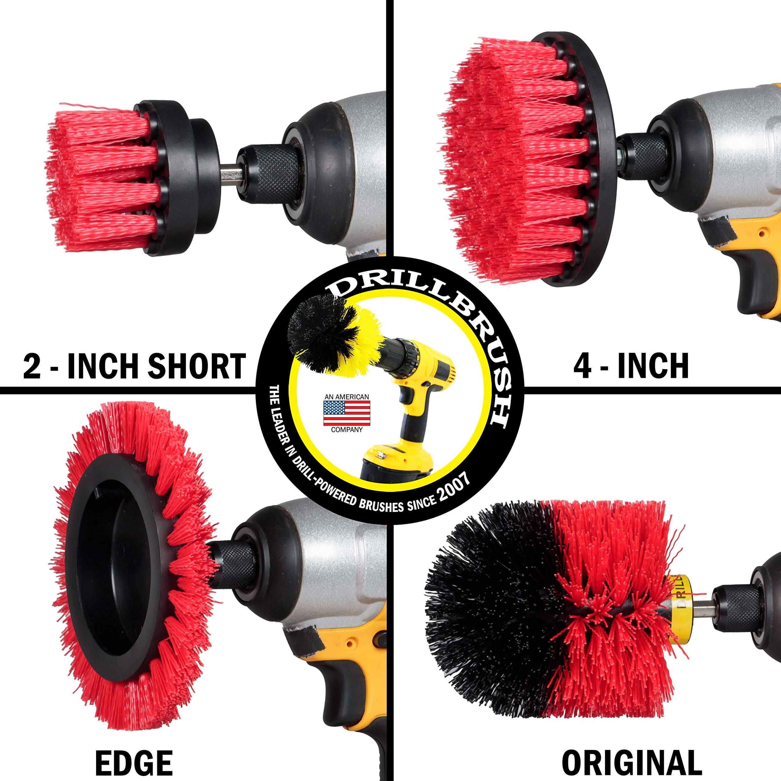 2 - INCH SHORT, 4 - INCH, EDGE, ORIGINAL, THE LEADER AMERICAN COMPANY, DRILL POWERED BRUSHES SINCE 2007