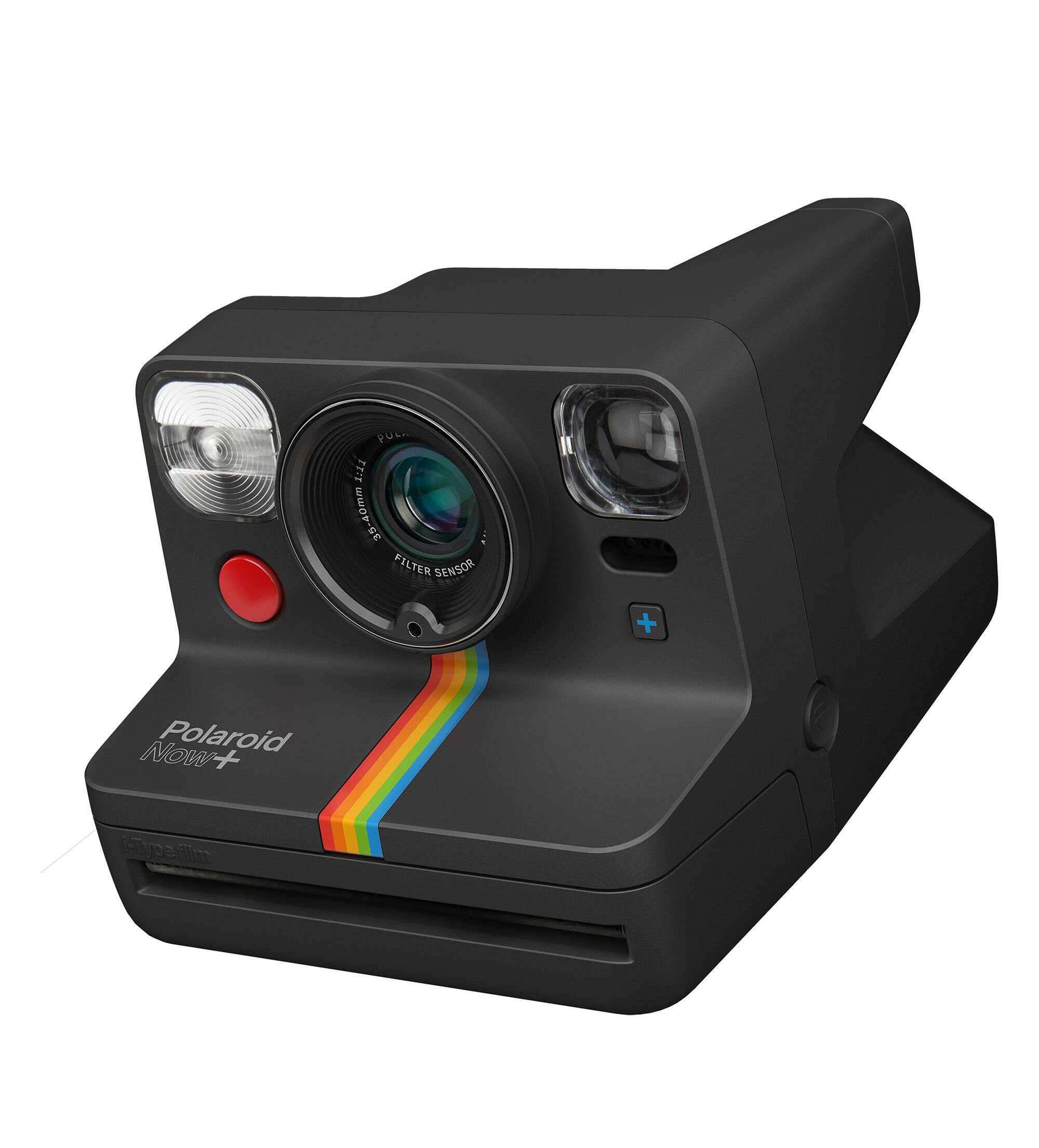 Polaroid is a type of camera that features a filter sensor and a rainbow-colored strip.