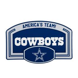 Evergreen Enterprises - Dallas Cowboys 11" x 17" Embossed USA Steel Buckle Wall Sign - Multicolor