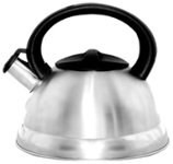 Angle Zoom. Better Chef - 3L Whistling Tea Kettle - Silver.