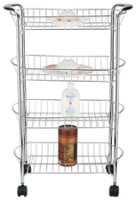 Better Chef - 4-Tier Storage Cart - Silver - Angle_Zoom
