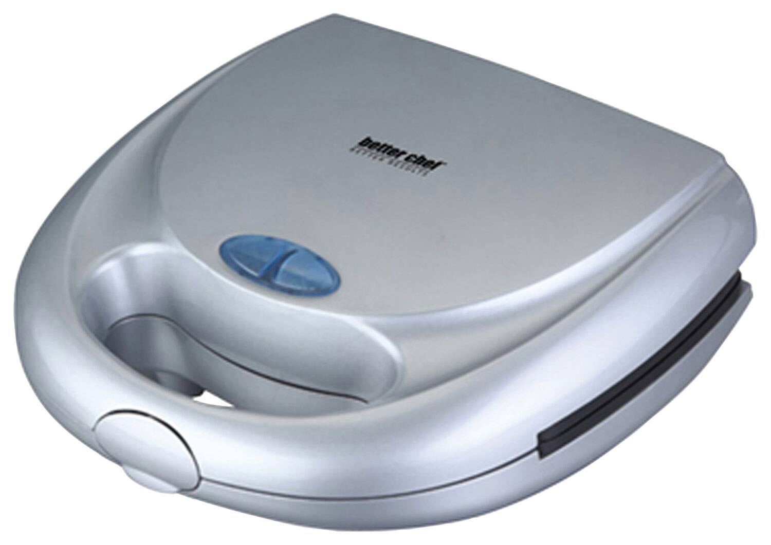 Angle. Better Chef - Panini/Contact Grill - Silver.
