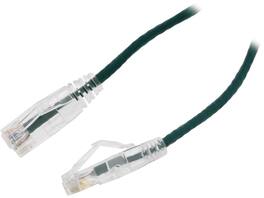 Nippon Labs - 28 AWG Snagless Cat6 Ethernet Cable - 3ft, Green, 550MHz, UTP, RJ45