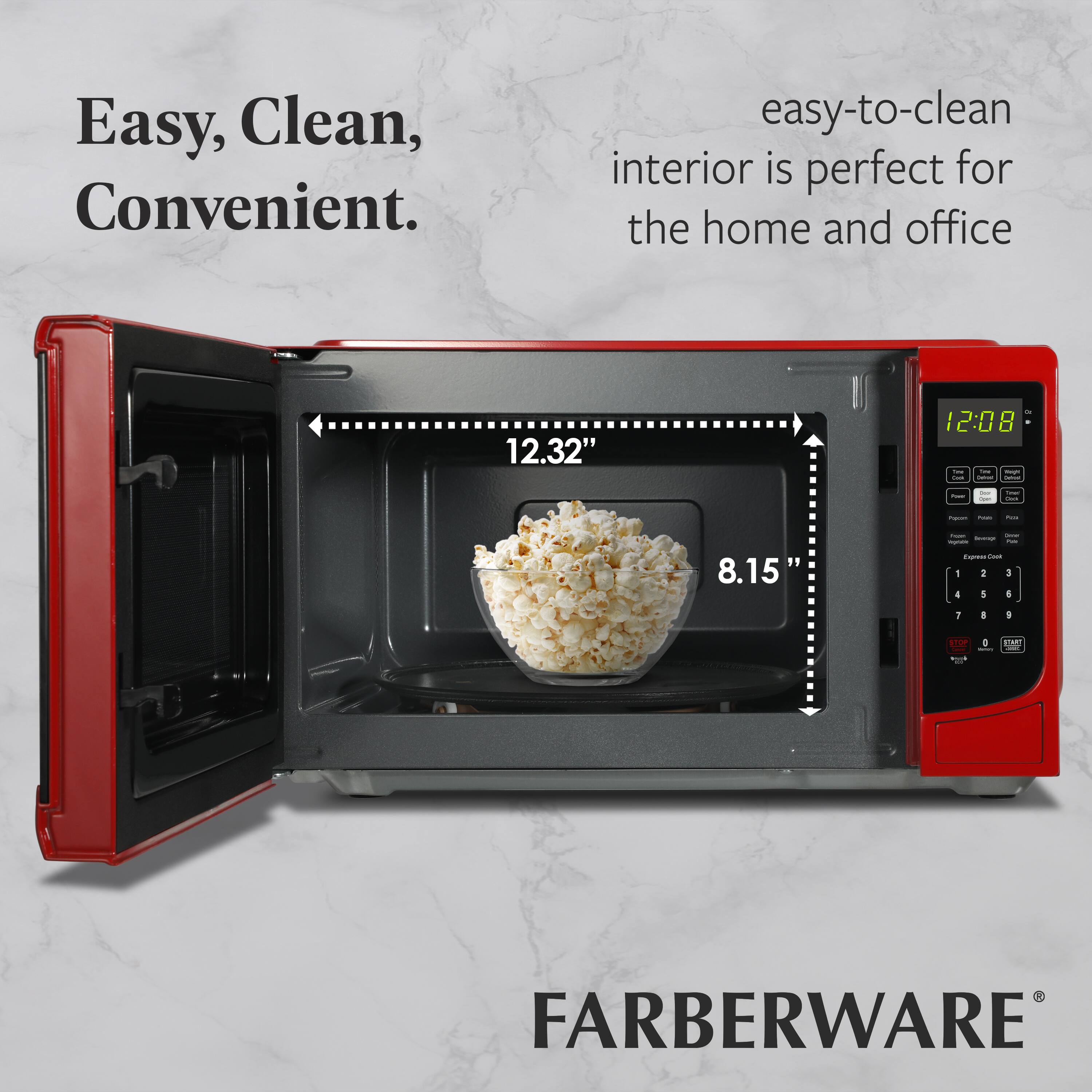 Easy, Clean, Convenient.  
easy-to-clean interior is perfect for the home and office  

12.32"  
8.15"  

FARBERWARE