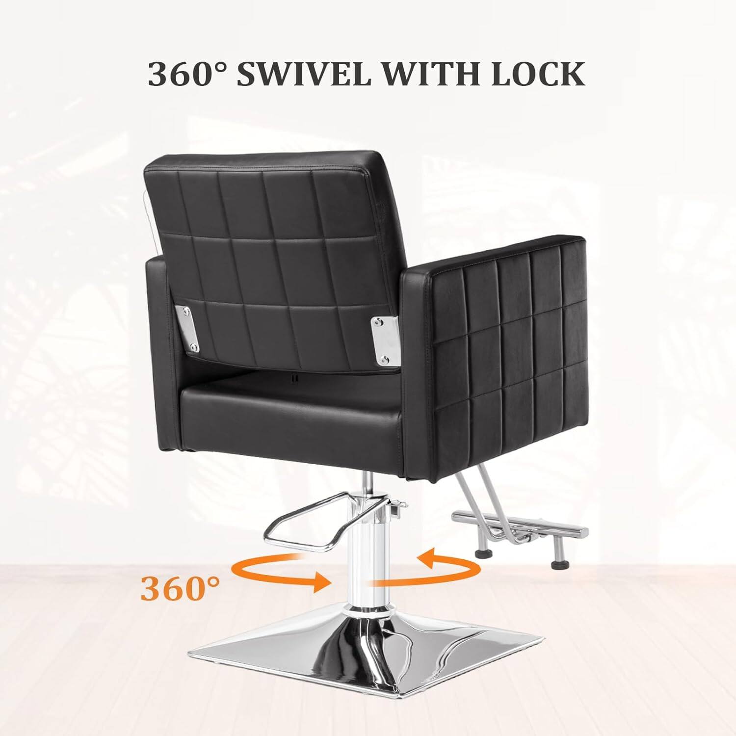 360° SWIVEL WITH LOCK
