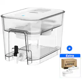Waterdrop - WFD-22L-DF Water Filter Dispenser, 40-Cup Water Purifier, with 2+2 Filters - White