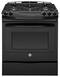 GE - 5.6 Cu. Ft. Self-Cleaning Slide-In Gas Convection Range - Black-Front_Standard