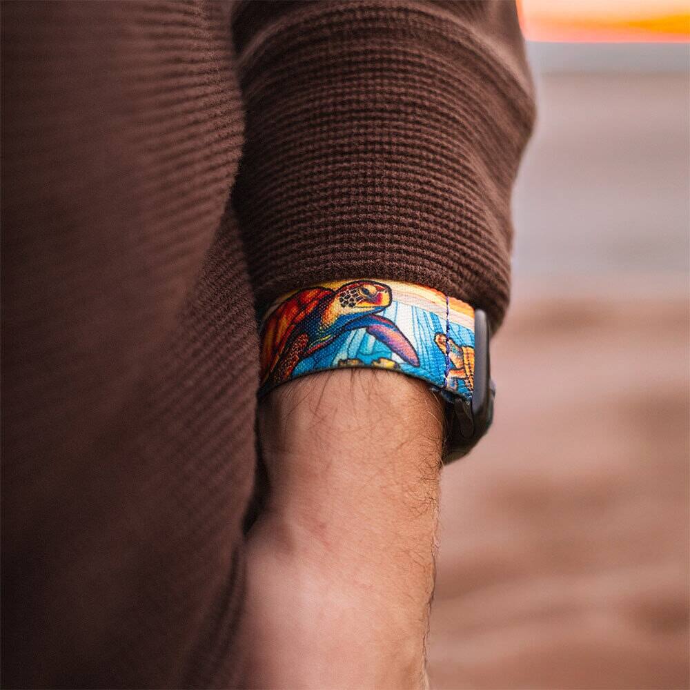 Alt View 3. ZOX - The Turtle Package NFC Smartwatch Band, 38/40/41mm - Blue.