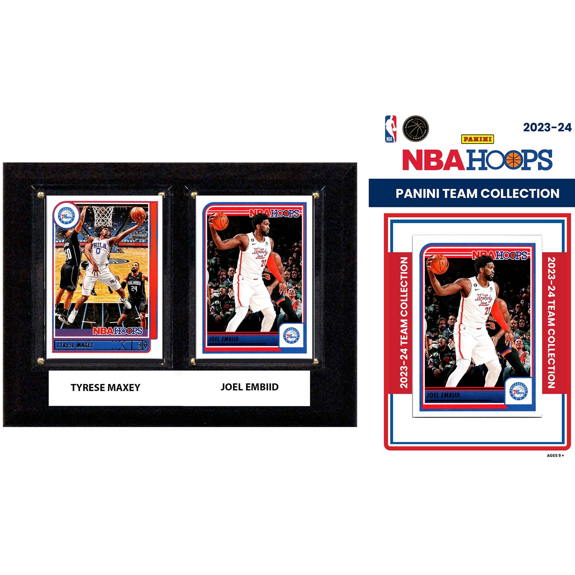 "C&I Collectibles - Philadelphia 76ers 6"" x 8"" Player Plaque & 2023-24 Team Trading Card Set - Multicolor" price history on PriceWatchPro