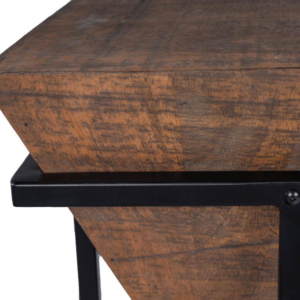 Alt View 7. Butler Specialty - Gulnaria Wood & Metal Side Table - Dark Brown.
