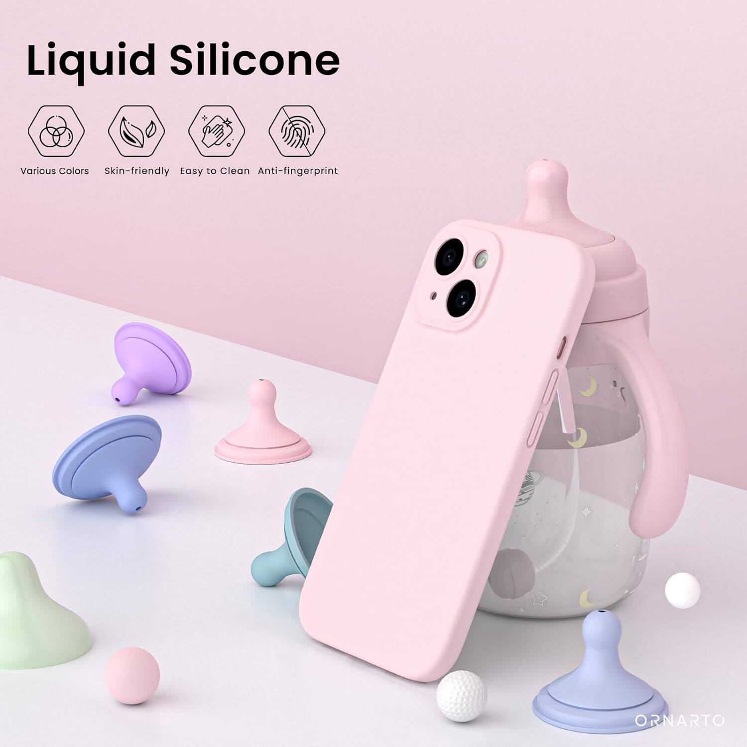 Liquid Silicone, Various Colors, Skin-friendly, Easy to Clean, Anti-fingerprint, ORNARTO