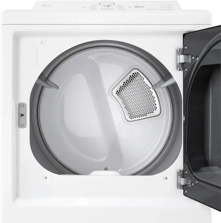 Alt View 18. LG - 7.3 Cu. Ft. Smart Electric Dryer with Sensor Dry - Alpine White.