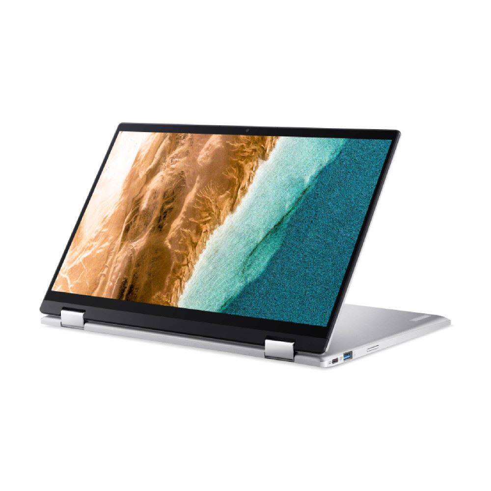 Left. Acer - Chromebook 514 CP514-2H-349N 14" Touchscreen Laptop Intel Core i3-1110G4 2.5GHz 8GB RAM 128GB SSD ChromeOS - Silver.