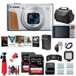 Canon - PowerShot SX740 HS Digital Camera (Silver) (2956C001) + 64GB Card + More