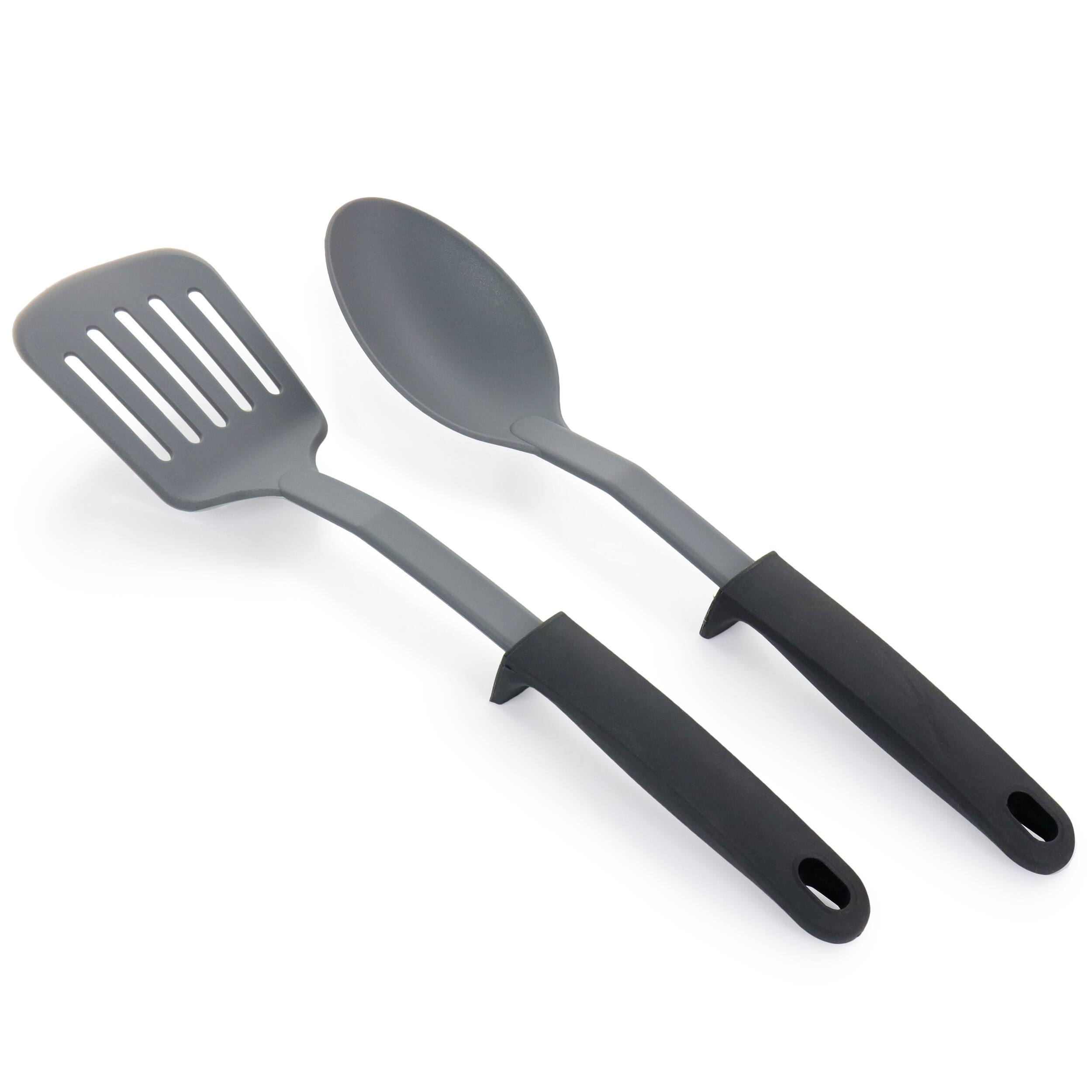 Alt View 7. Oster - Oster 10 Piece Non Stick Aluminum Cookware Set in Black and Grey Speckle - Black.