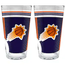 Great American Products - Phoenix Suns Two-Piece 16oz. Pint Glass Set - Multicolor