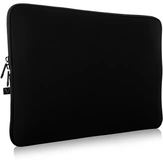 Front. V7 - V7 CSE12-BLK-3N Carrying Case (Sleeve) for 12" MacBook Air, Tablet, MacBook, Notebook, Chromebook - Black - Water - Black.