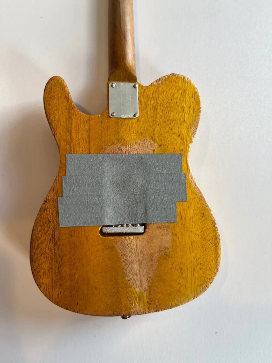 Alt View 4. Axe Heaven - Axe Heaven -Terry Kath - Terry Kath Chicago 1966 Fender Telecaster Mini Guitar Replica Collectible   - Collectibles - Multicolor.