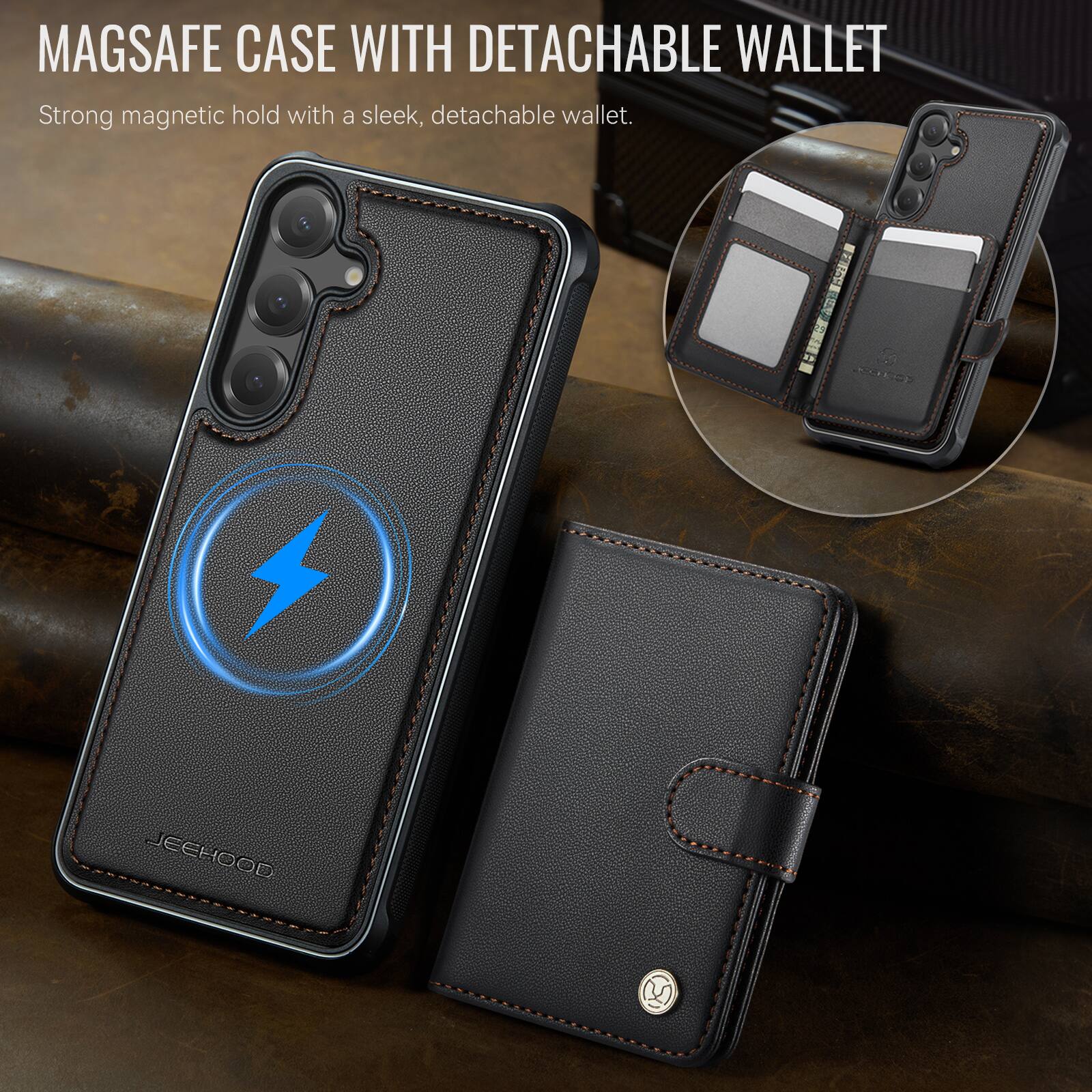 MAGSAFE CASE WITH DETACHABLE WALLET

Strong magnetic hold with a sleek, detachable wallet.

A0E0 JEEHOOD