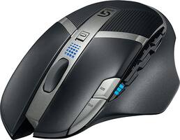 Logitech - G602 Wireless Optical 11-Button Scrolling Gaming Mouse - Black - Angle_Standard