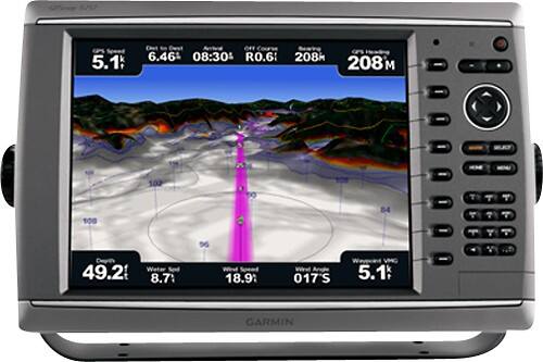 Front Standard. Garmin - GPSMAP 6212 Chartplotter.
