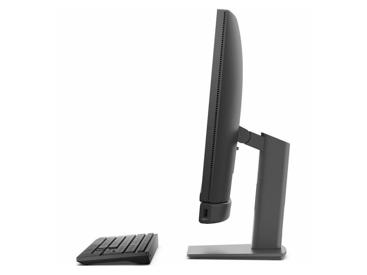 Alt View 3. Dell - Dell Pro 24 QC24251 All-in-One - Intel Ultra 5 - 16GB - 256GB SSD - 23.8" Touch - Dark Gray - Windows 11 Pro - Silver.