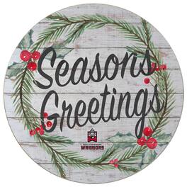 Jardine - East Stroudsburg Warriors 20'' x 20'' Season's Greetings Circle - White