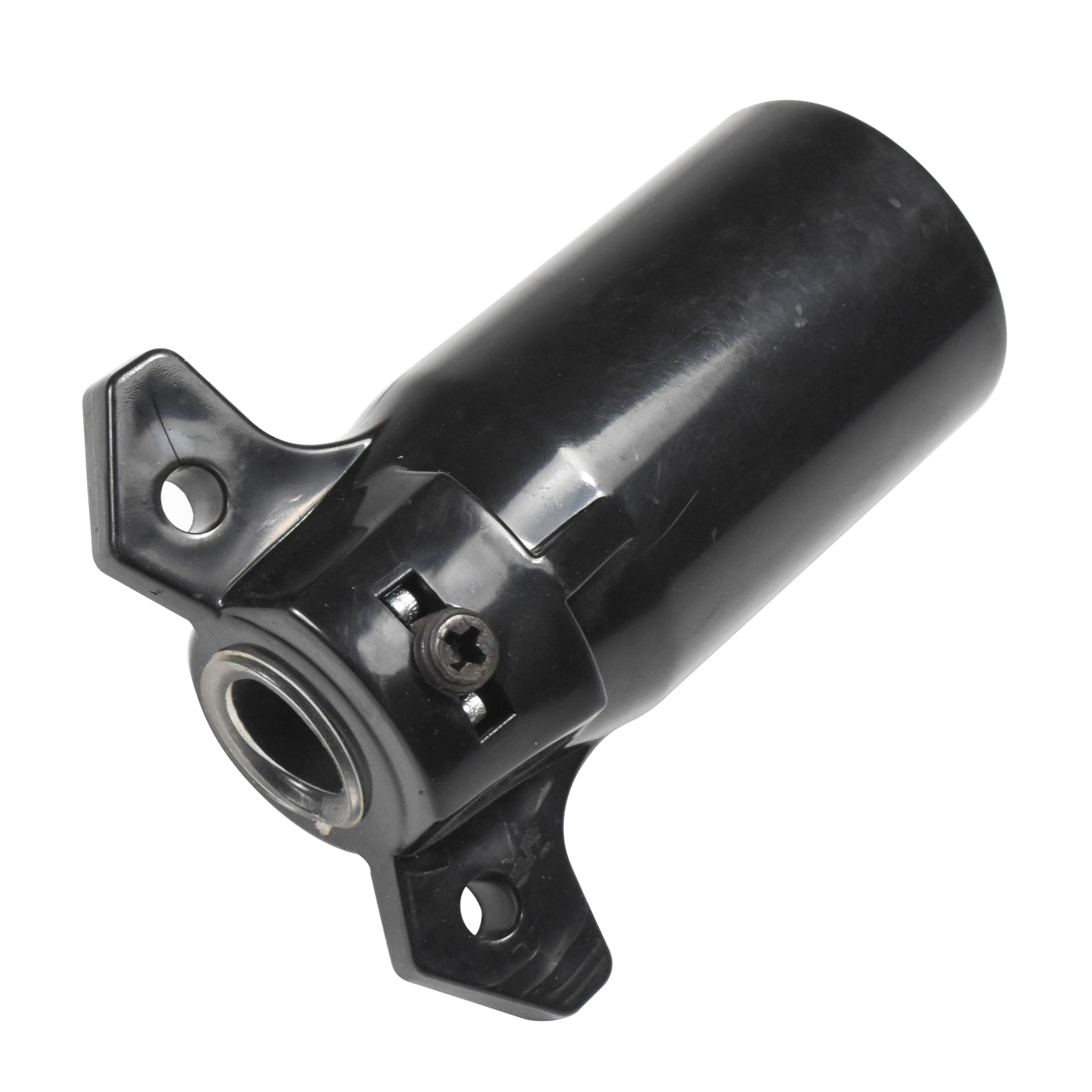 Back. HQRP - 7-Way 7-Pin RV Blade Trailer Wiring Plug - Round Connector Trailer End - Black.