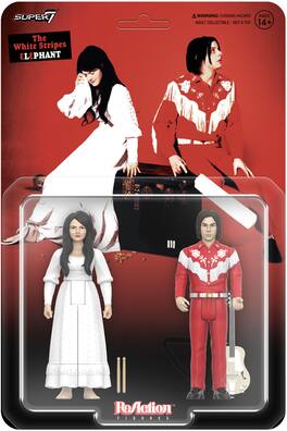 The White Stripes - Super7 - The White Stripes - ReAction Figures Wv2 - Elephant 2-Pack - COLLECTIBLES - Multicolor