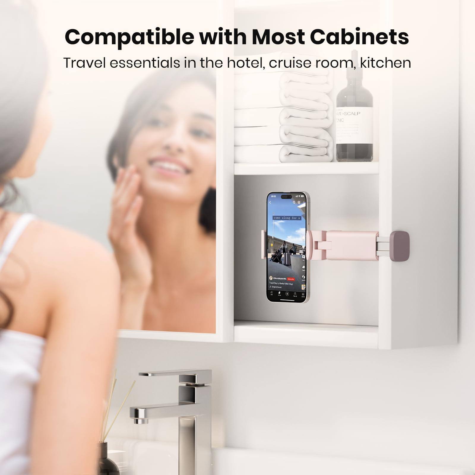 Compatible with Most Cabinets  
Travel essentials in the hotel, cruise room, kitchen