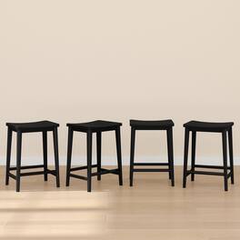 Plank+Beam - Smythe Stool Counter Height, (24in) - 4 pack - Black