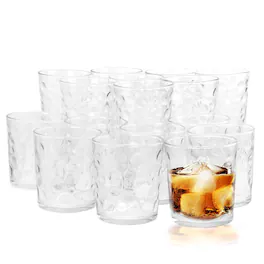Gibson - Home Great Foundations 16 Piece Tumbler and Double Old Fashioned Glass Set in Bubble Pattern - Clear