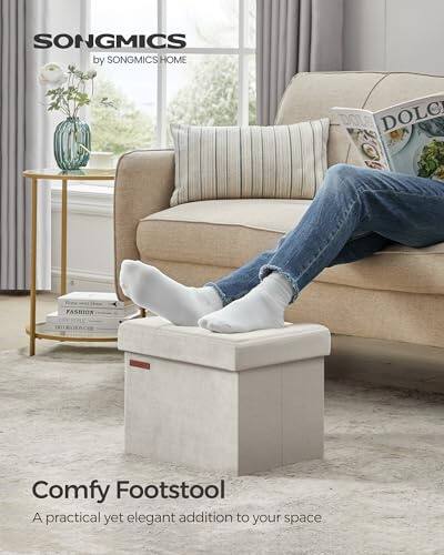 SONGMICS  
by SONGMICS HOME  

Comfy Footstool  
A practical yet elegant addition to your space