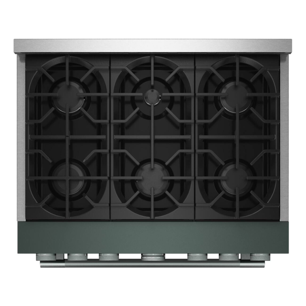 Alt View 8. KitchenAid - 36 in. Wide 6 burners 5.1 cu. ft. Commercial Gas Range with No Preheat Air Fry Mode and 6 Burner - Juniper.