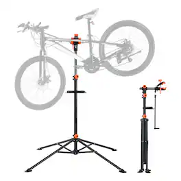 VEVOR - Bike Repair Stand, 80 lbs Heavy-duty Steel Bicycle Repair Stand, Adjustable Height Bike Maintenance Workstand - Black
