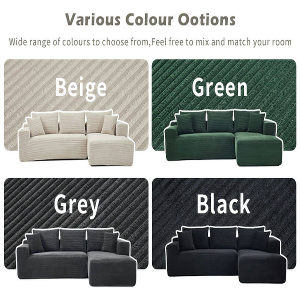 Various Colour Options

Wide range of colours to choose from, Feel free to mix and match your room

Beige  
Green  
Grey  
Black