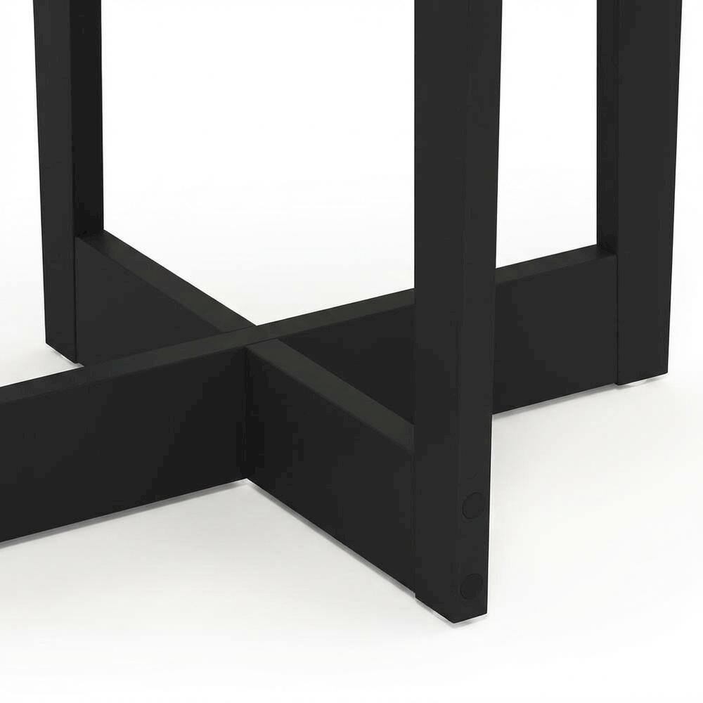 Alt View 2. FurniFact - Grey oval end table with stylish French oak finish and modern design - French Oak Grey/Black.
