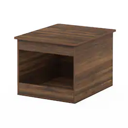Furinno - Peli Top Opening Litter Box Enclosure - Columbia Walnut
