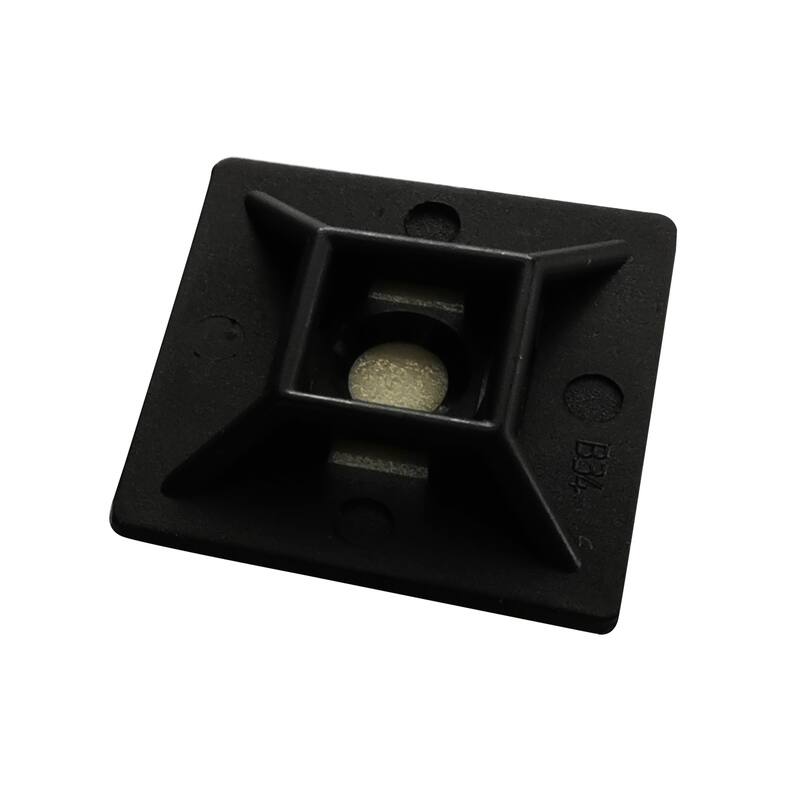 Angle. Steel Grip - Steel Grip 1 in. L Black Cable Tie Base Mount 5 pk.