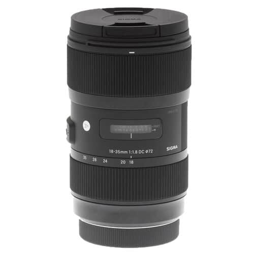 Sigma - 18-35mm f/1.8 DC HSM Art Lens for Canon - Black