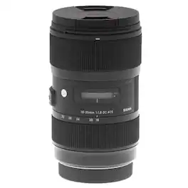 Sigma - 18-35mm f/1.8 DC HSM Art Lens for Canon - Black