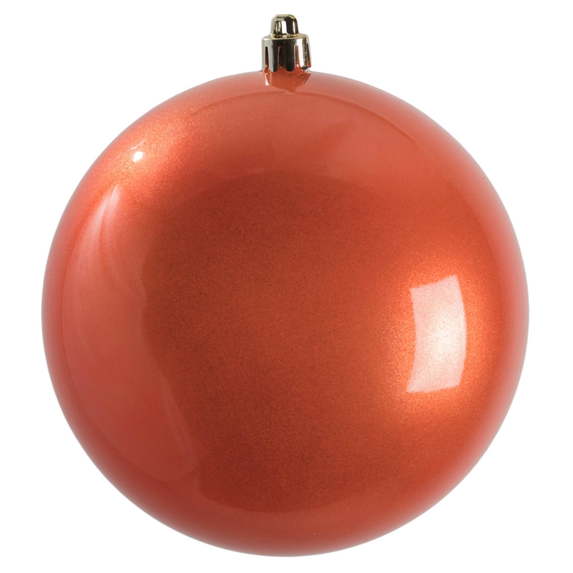 Front. Vickerman - 4.75" Coral Candy Ball UV 4 Bag - Coral.
