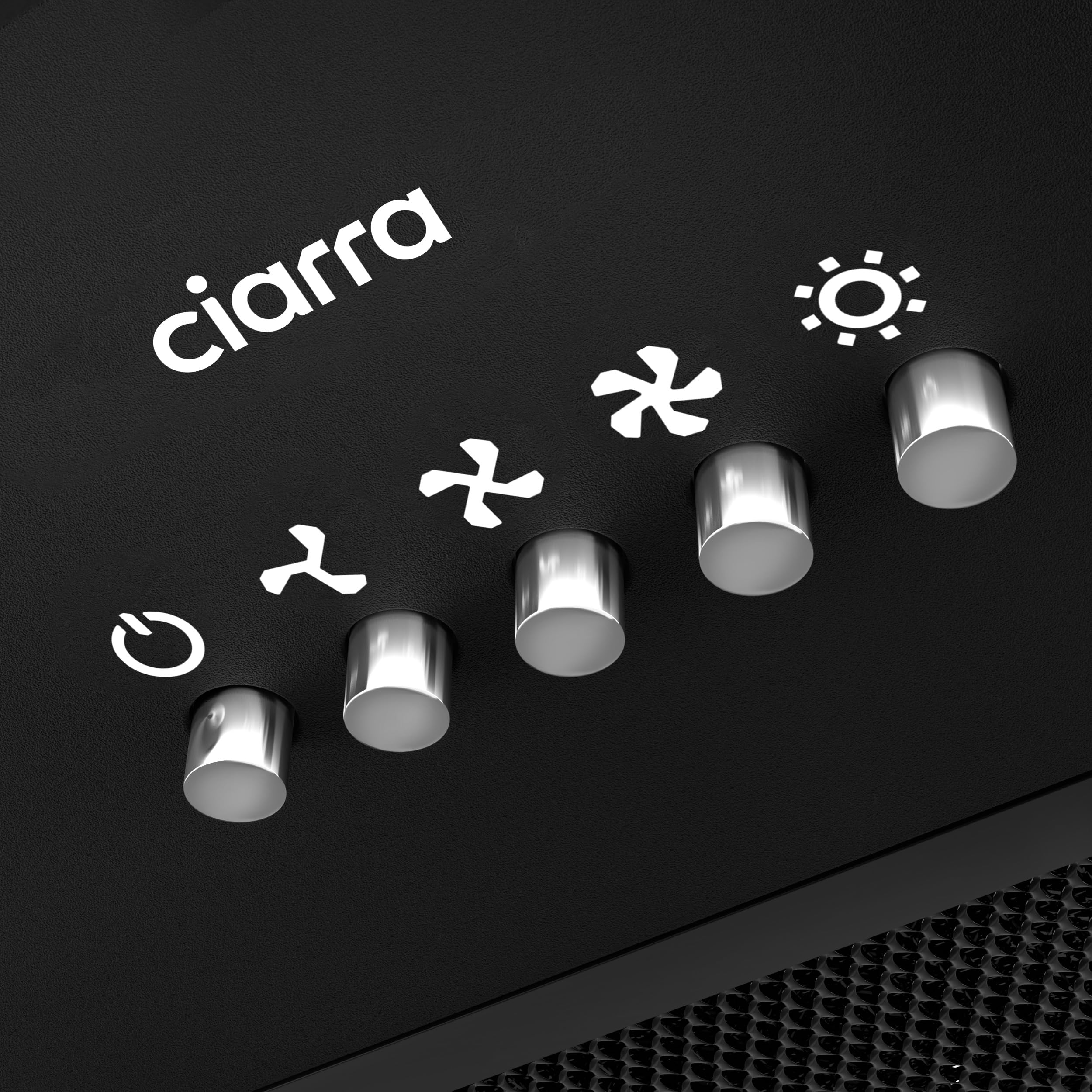 Alt View 1. Jeremy Cass - 20 in. 450 CFM Convertible Insert Range Hood with 3-Speed Exhaust Fan, Push Button Control - Black.