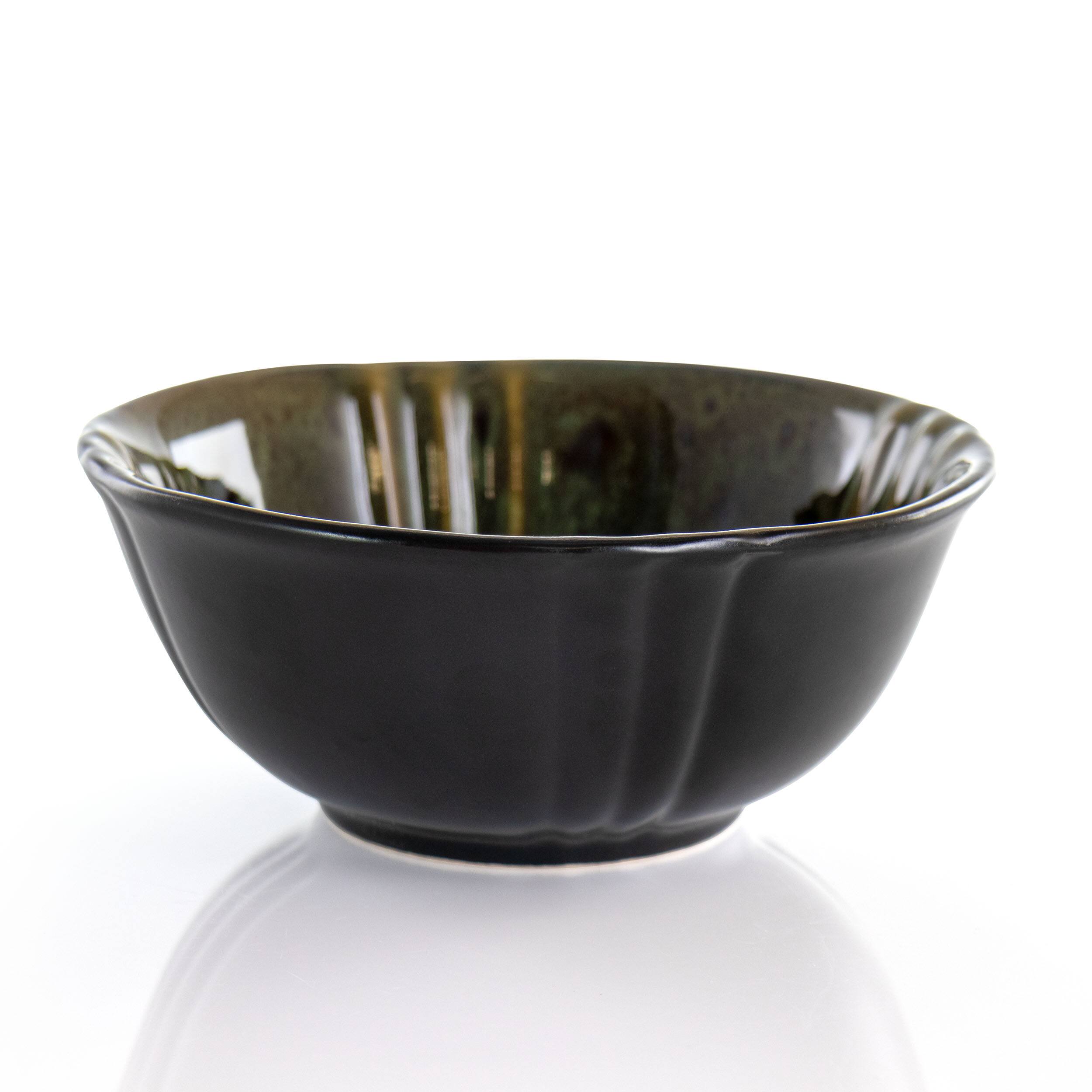 Alt View 2. Elama - Elama Jade Waves 16 Piece Stoneware Dinnerware Set in Green - Green.